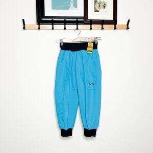 Zumba NWT! Ultimate Orbit Cargo Capri Pants Blue Black Joggers Dance Size XS